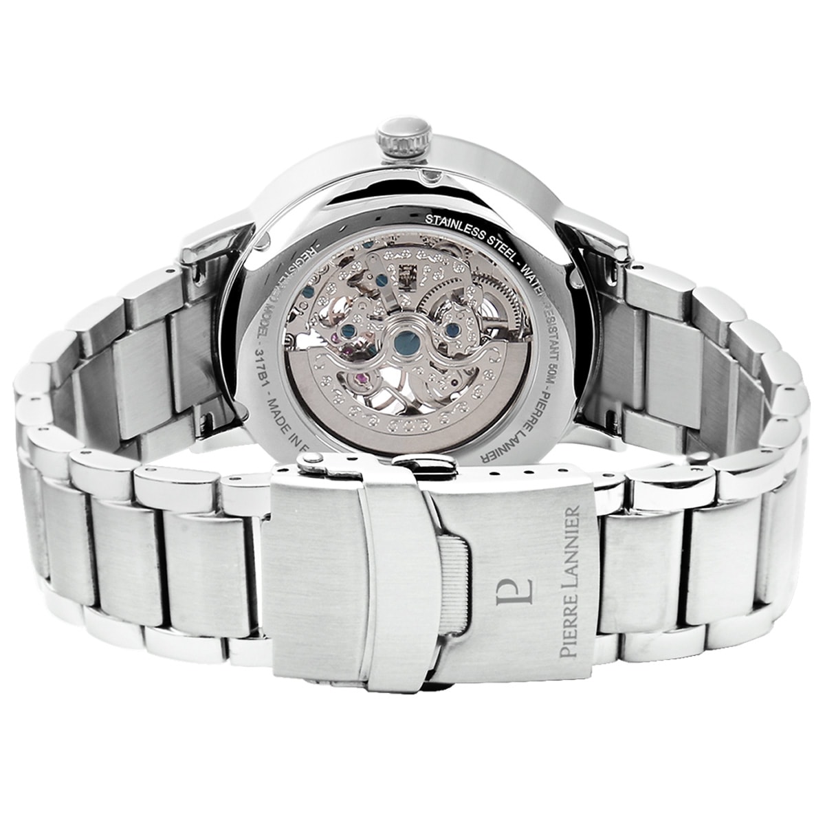 Automatic ��ư���� 42mm ��� �ӻ��� ������ȥ� ��°�٥�� �᥿�� ����С� �֥�å� ʸ���� 