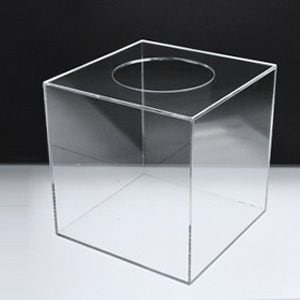 アクリル抽選箱クリア S /W20cm/D20cm/H20.6cm | 抽選箱（各種