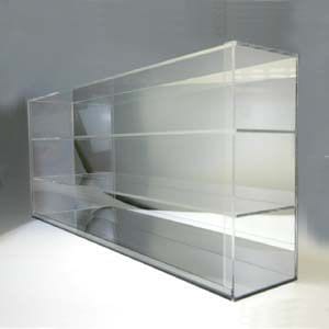 ディスプレイケース　クリア　背ミラー　幅87.8㎝