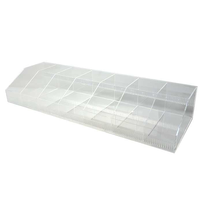 アクリルスリット陳列ケース/Hタイプ/クリア/仕切6枚付