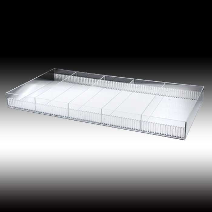 アクリルスリット陳列ケース　大　仕切10枚付