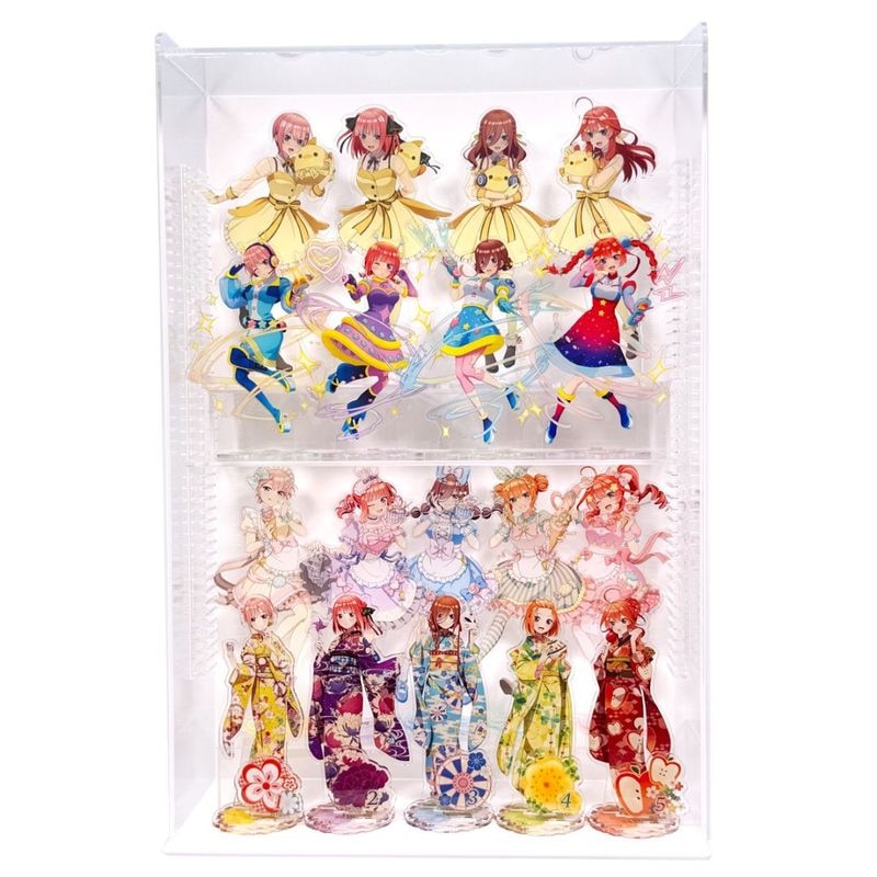 プラスアート【高さ移動自由】　アクリルスタンド専用コレクションケース クリア(コの字付)背面白 幅30cm 高さ45cm コレクション棚 アクスタ専用　フィギュアコレクションケース ミニフィギュアコレクションケース 卓上　デスク上　机上