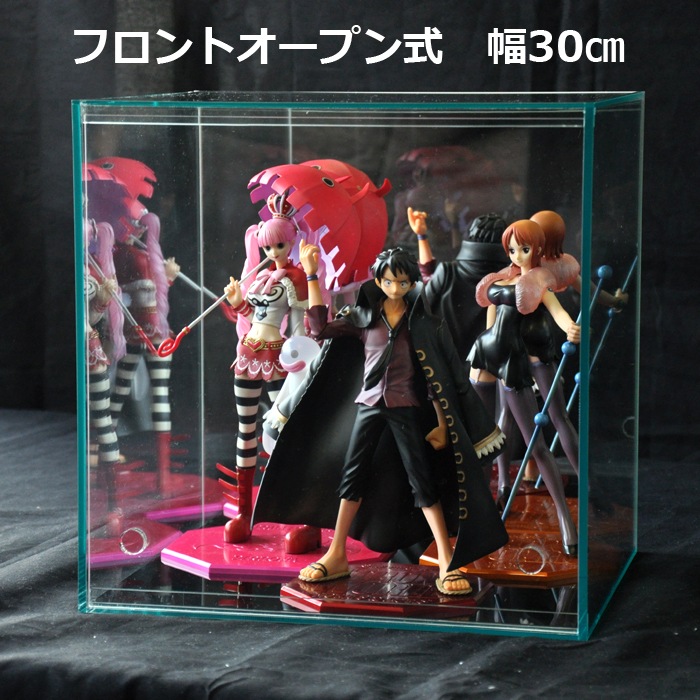 ガラスエッジ 幅30cm 】♪開閉に場所を取らず重ねられる