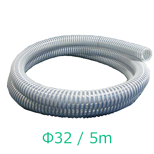 樹脂材料輸送用 PVCホース Φ32 (5m巻)