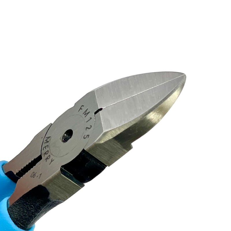 メリー【アウトレット】プラスチックニッパー 125mm FM125 (平刃/バネ付)