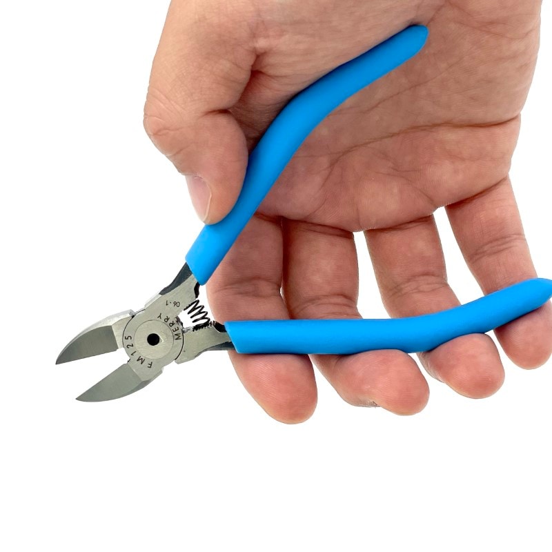 メリー【アウトレット】プラスチックニッパー 125mm FM125 (平刃/バネ付)