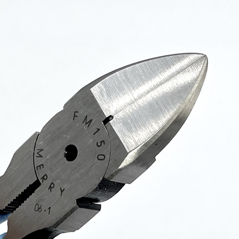 メリー【アウトレット】プラスチックニッパー 150mm FM150 (平刃/バネ付)