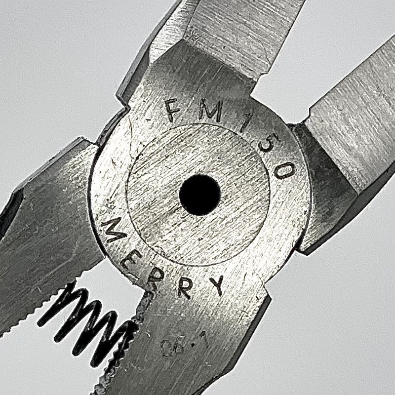 メリー【アウトレット】プラスチックニッパー 150mm FM150 (平刃/バネ付)