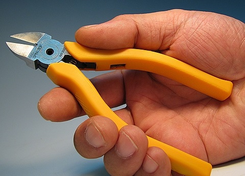 メリー プラスチックニッパ 130mm SPN130F (平刃/6丁セット)