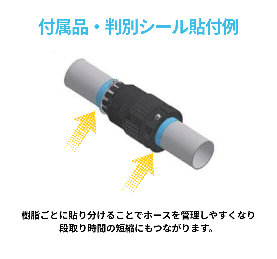 樹脂材料輸送ホース用 ワンタッチカプラ φ38【20個注文で10％OFF】