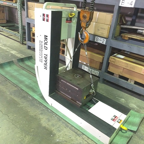 金型反転具 KH-1000（1,000kg）｜電気・エアー不要のクレーン吊りタイプ