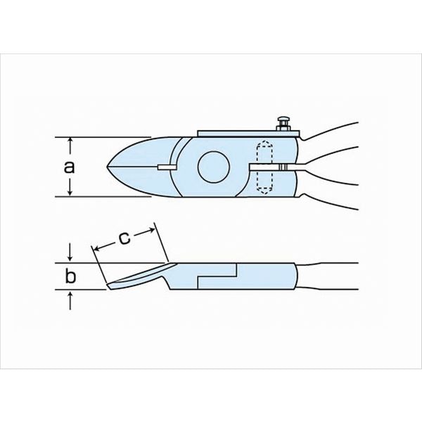 メリー ハイプラニッパ 160S 楽グリップ付 (円状刃/6丁セット)