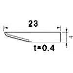 超音波カッターUSW-333用SK-H刃(先端Ｒ)５枚