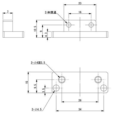 【アインツ】 140344 プローブコネクター取付ブラケット　　　