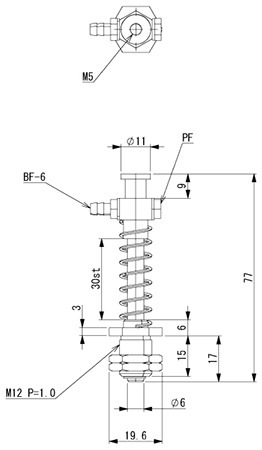 【アインツ】 210977 吸着金具・スモール用(M5)