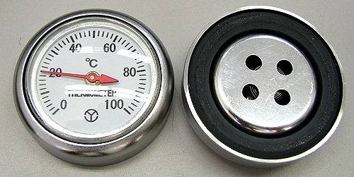 金型温度測定用｜バイメタル温度計（マグネット付・MAX100℃）