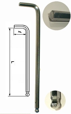 アサヒ AQロングボールポイント六角レンチ (1.5mm)