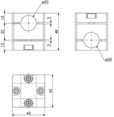 【アインツ】 131570 クロスコネクター・φ20φ20(後入)