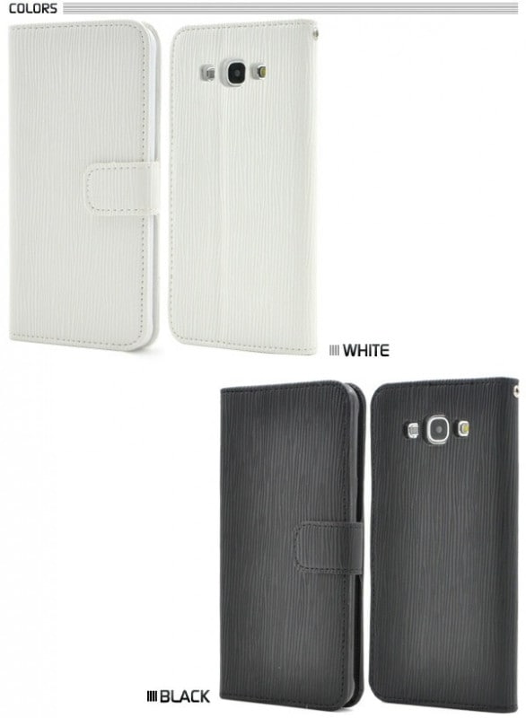 メール便送料無料<br>au Galaxy A8 SCV32用ストレートレザーデザインスタンドケースポーチ