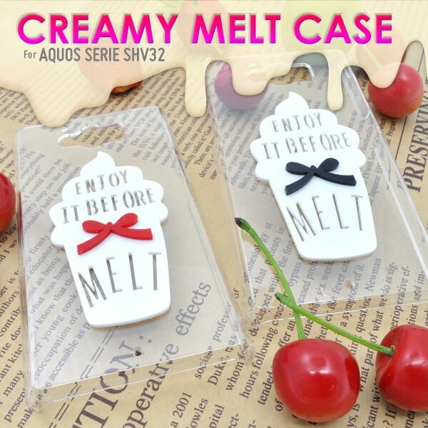 メール便送料無料<br>AQUOS SERIE SHV32用クリーミーメルトケース