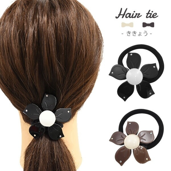メール便送料無料<br>ヘアゴム ききょう