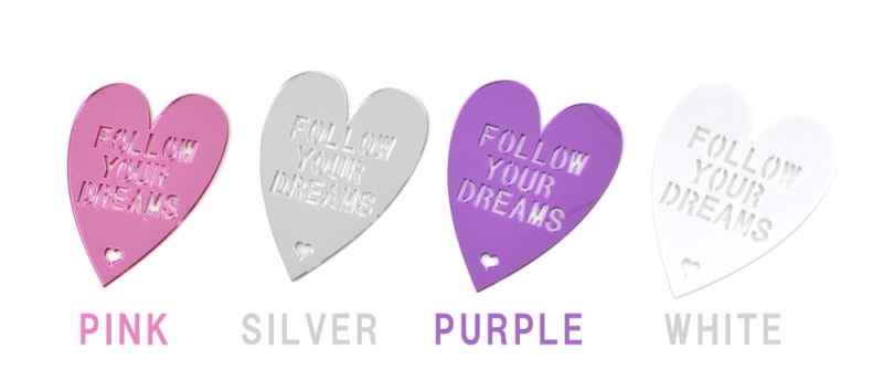 デコレーションパーツ/ハートプレート