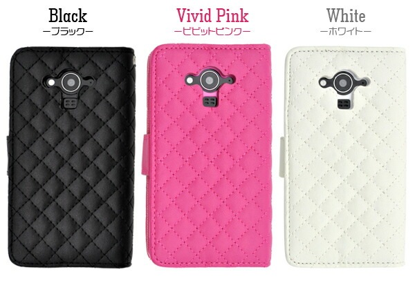 メール便送料無料<br>AQUOS EVER SH-04G用キルティングレザーケースポーチ