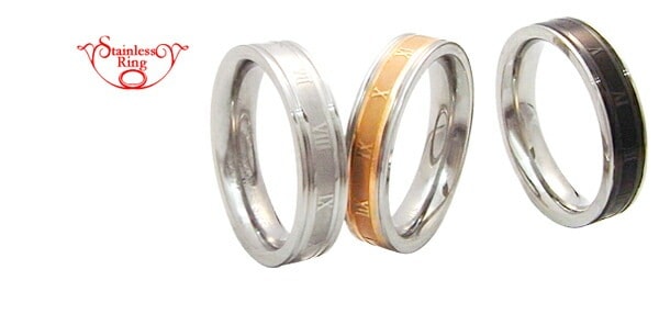 メール便送料無料<br>アトラスラインリング ステンレス