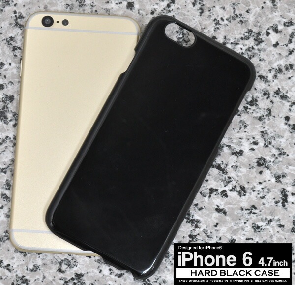 iPhone 6/iPhone 6S用ハードブラックケース