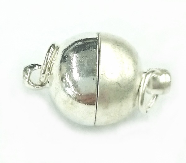 マグネット式ネックレスクラスプ（ツートンタイプ）/大サイズ シルバー