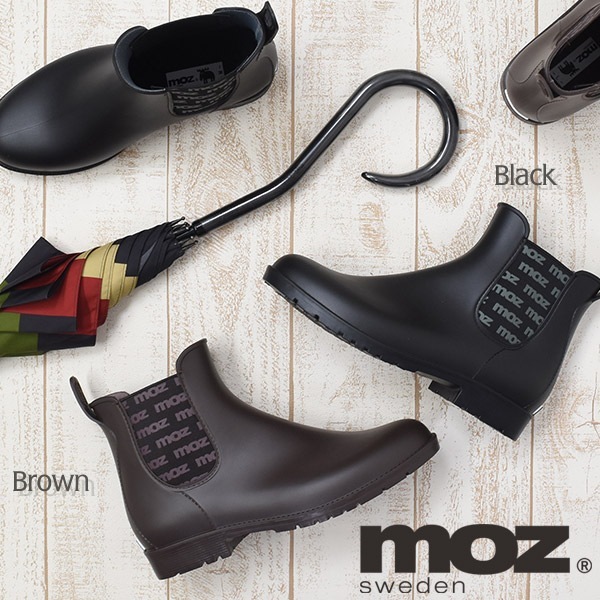送料無料<br>moz レディース サイドゴア レインブーツ