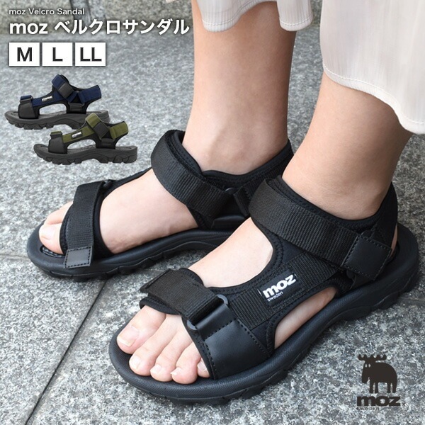 送料無料<br>moz ベルクロサンダル