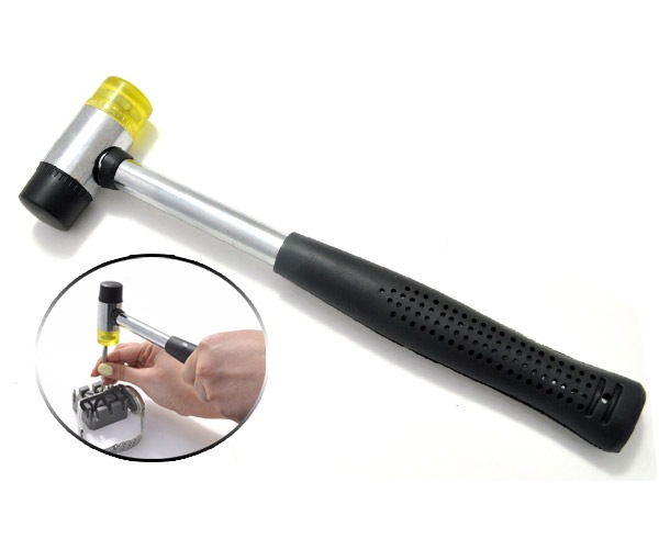 送料無料<br>プラスチック＆ラバーハンマー