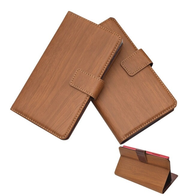 メール便送料無料<br>INFOBAR A03 KYV33 用スライド式ウッドデザインレザーケースポーチ