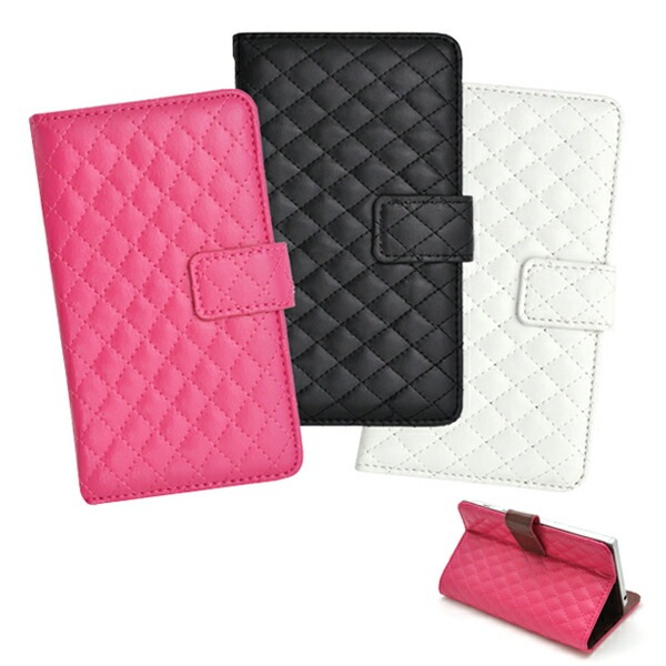 メール便送料無料<br>AQUOS sense SH-01K/SHV40/lite SH-M05/法人向けモデルbasic(ベーシック)用スライド式キルティングレザーケースポーチ