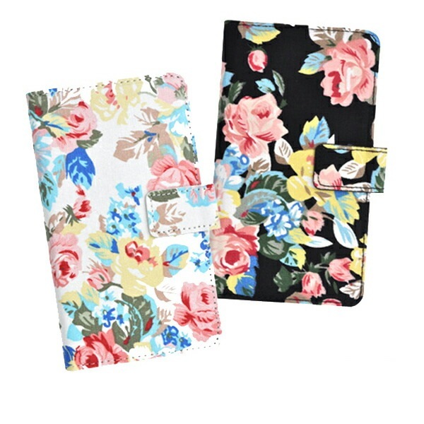 メール便送料無料<br>AQUOS EVER SH-02J/AQUOS U SHV37/Disney mobile DM-01J/AQUOS SH-M04/SH-M04-A/AQUOS L・L2 UQ mobile/AQUOS L2 SH-L02 J:COM 用スライド式フラワーポーチケース