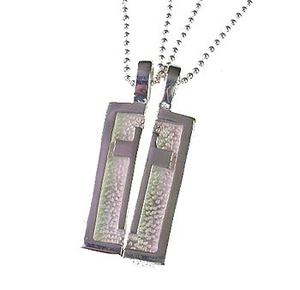 送料無料<br>シルバー925ペアクロスペンダントトップ