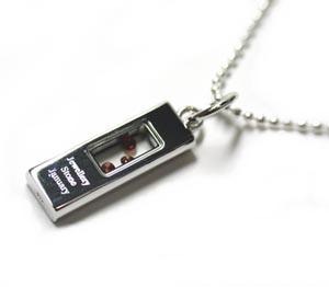 送料無料<br>シルバー925バースデーストーンネックレストップ/1月ガーネット