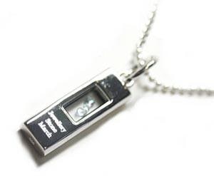 送料無料<br>シルバー925バースデーストーンネックレストップ/3月アクアマリン