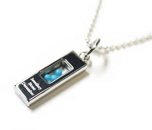 送料無料<br>シルバー925バースデーストーンネックレストップ/12月トルコ石