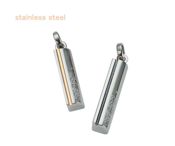 送料無料<br>シルバー925メッセージ入りプレートネックレストップ