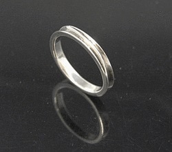 送料無料<br>シルバー925 細身カットリング