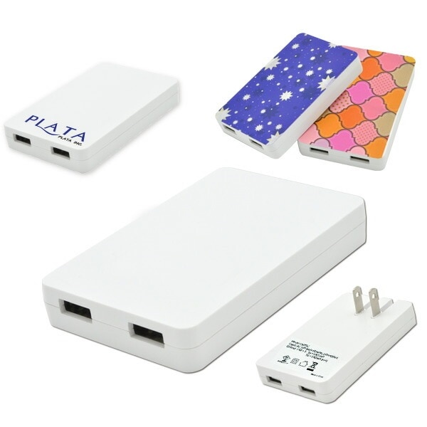 メール便送料無料<br>USB-ACチャージャー×2ポート/マット仕様