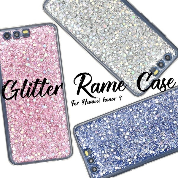 メール便送料無料<br>HUAWEI honor 9用カバー　グリッターラメケース