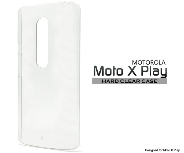メール便送料無料<br>MOTOROLA Moto X Play用ハードクリアケース
