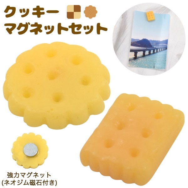 クッキーマグネットセット （強力マグネット ネオジム磁石付き）