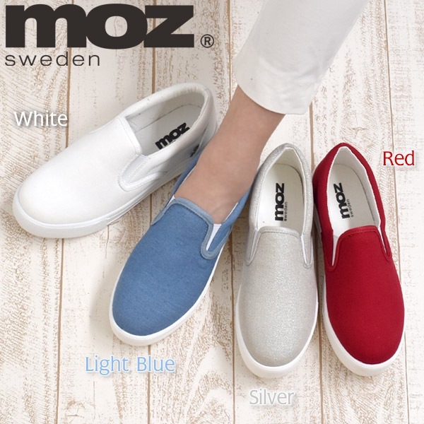 送料無料<BR>moz 軽量スリッポンシューズ
