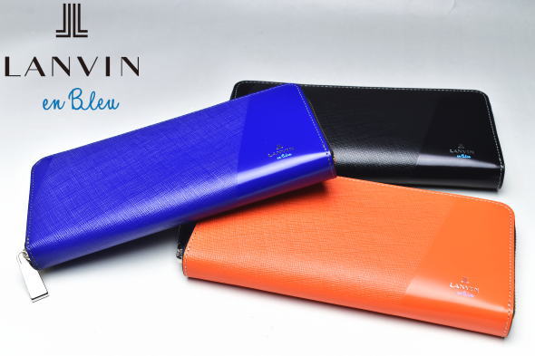 ���Х󥪥�֥롼 LANVIN en Bleu �����ƥ� �ѡ�����뾮ʪ �饦��ɥե����ʡ�Ĺ����