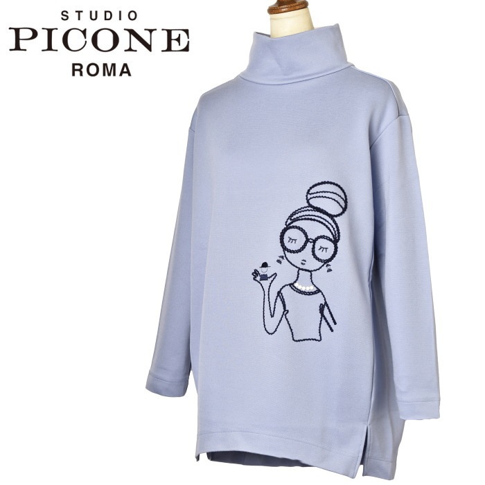 50％OFFセール！ スタジオ ピッコーネ STUDIO PICONE ROMA 2023秋冬新作 レディース ハイネックプルオーバー チュニック|STUDIO PICONE Ladies|STUDI