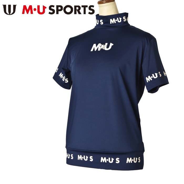 40％OFFセール！ MUスポーツ M・U SPORTS ゴルフ 2024春夏新作 レディース 半袖ハイネックシャツ モックネック 服 ゴルフウェア|MUSPORTS Ladies|MUSPORTS